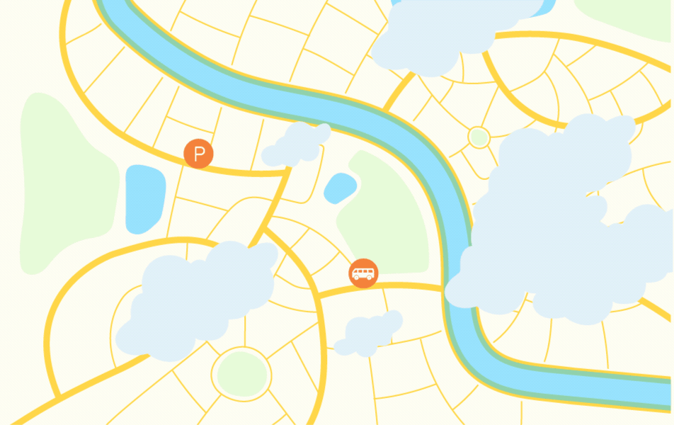 Местоположение транспорта на карте.